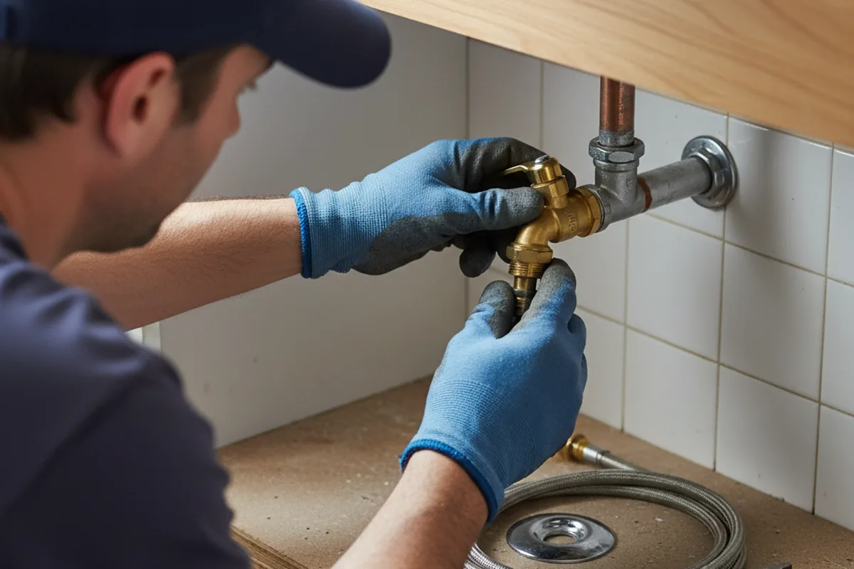 Shutoff valve and fitting work during Faucet and Fixture Repair in Apopka